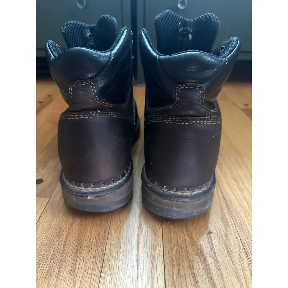 Irish Setter Ramsey Safety Toe Work Boots Brown Leather Men 9.5 USA